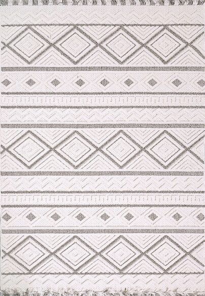 Dynamic Rugs SEVILLE 3612-809 Beige and Dark Grey
